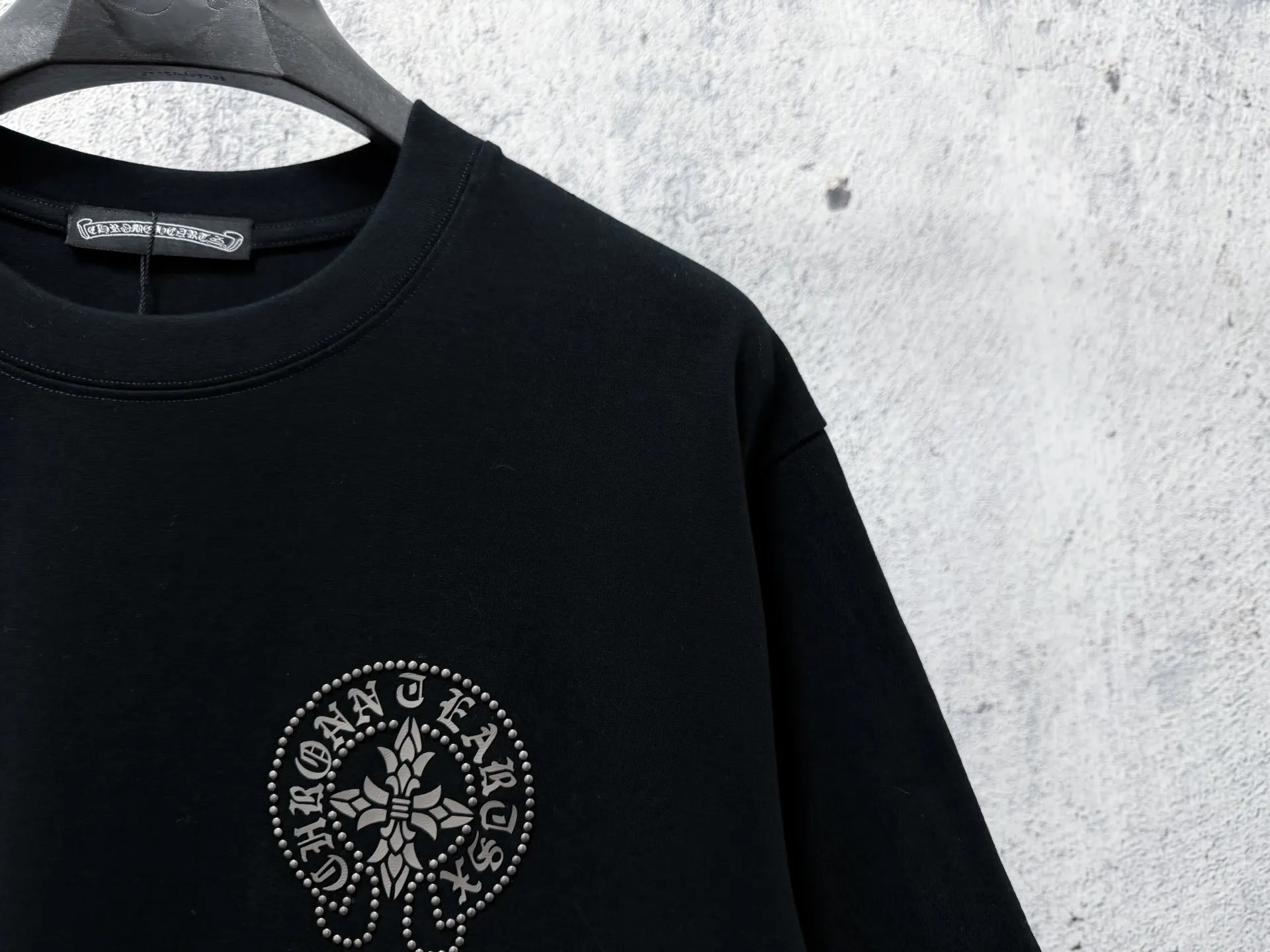 【Chrome Hearts】 Same Style T Same Style T Versatile : Black White Size：XS-L